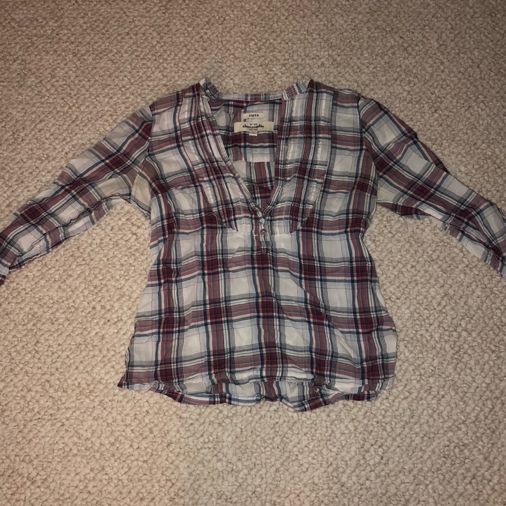 plaid blouse from Abercrombie